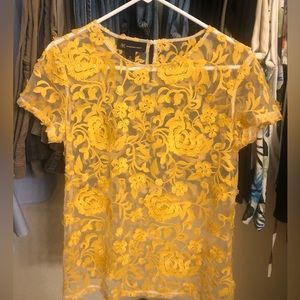 INC embroidered top, size M